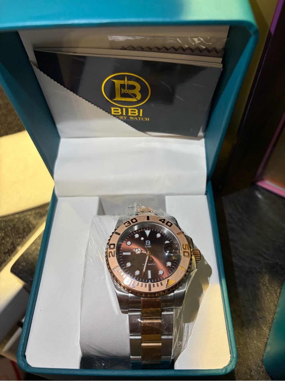BiBi Rose Gold and Silver Men's Sport Watch